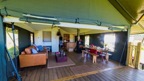 Lampeter Otro | Canvas & Campfires, Luxury Safari Tent Glamping, only Seren Tent has a hot tub