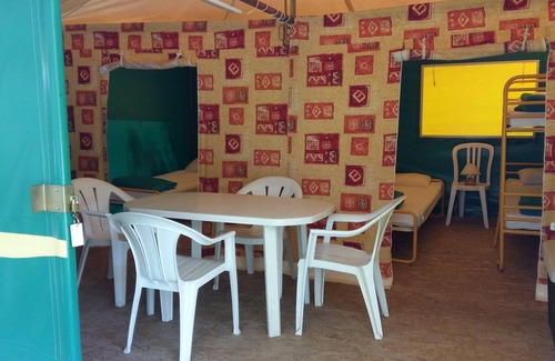 Veynes Casa | Tienda de lona para 5 personas en un camping tranquilo en Les Prés