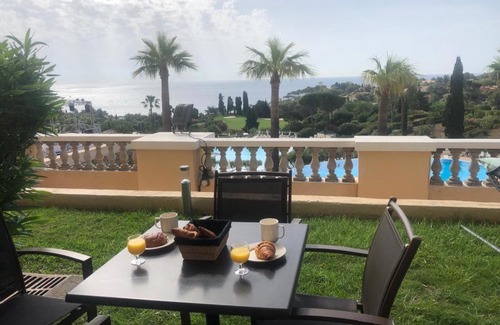 Cap Esterel Apartamento | Cap Estérel, 2 pièces, jardin, vue mer et piscine