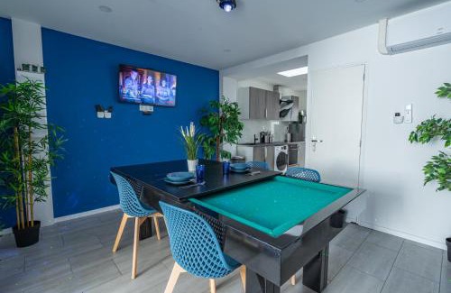 Valenciennes Apartamento | Capsule océan - Jacuzzi - Billard - Netflix - 2 Chambres - Cuisine