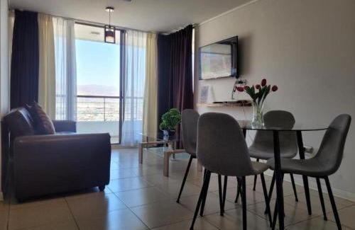 Antofagasta Apartamento | Característico departamento 2 habitaciones, capacidad 4 y 5 personas, excelente vista de la ciudad y mar