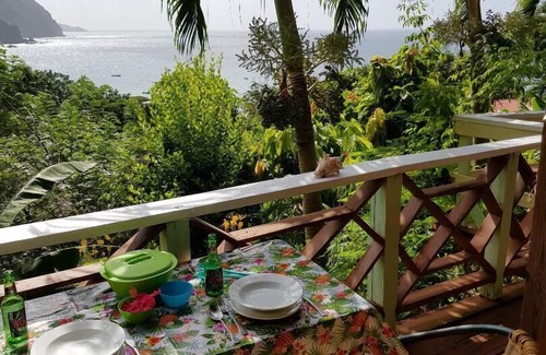 Castara Apartamento | Carpe Diem Villa-Studio-Sunset 2-Capacidad 2/3-Amazing vista al mar incluso desde la cama