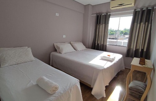 Foz do Iguacu Apartamento | Casa ótima localização para turismo com 3 quartos Cama KING próximo Cataratas Argentina Aerpt