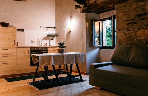 Lugo Apartamento | Casa Chaín, Appartement Moderne en Plein Nature. Maison Renouvelé en Pierre