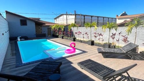 Jardim Rio da Praia Casa | Casa com Piscina Grande e Hidro