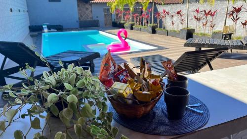 Jardim Rio da Praia Casa | Casa com Piscina Grande e Hidro