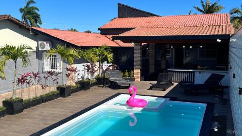 Jardim Rio da Praia Casa | Casa com Piscina Grande e Hidro
