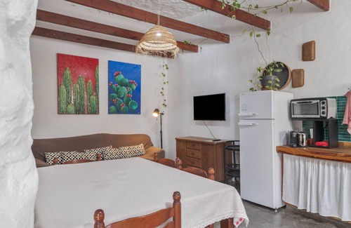 Gáldar Casa | 'Casa Cueva' con vistas a la montaña, terraza privada y jardín privado