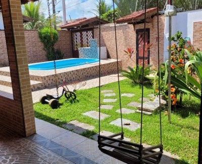 Campos Eliseos Casa | Casa de praia Jequitiba, 50 metros do mar com piscina!ITANHAÉM!
