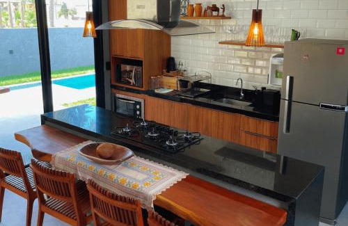 Passo de Camaragibe Casa | Casa em Milagres| 3 suítes, área gourmet, piscina