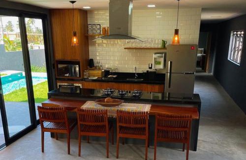 Passo de Camaragibe Casa | Casa em Milagres| 3 suítes, área gourmet, piscina