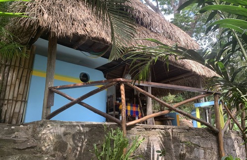 Yelapa Cabina | CASA LAS PAROTAS Palapa Casita with Loft Bedroom, Overlooks Yelapa Bay.