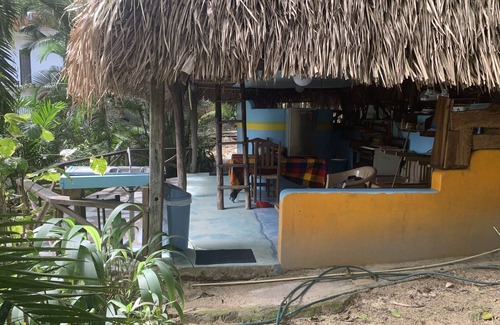 Yelapa Cabina | CASA LAS PAROTAS Palapa Casita with Loft Bedroom, Overlooks Yelapa Bay.