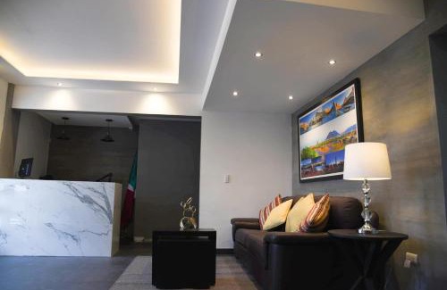 Monterrey Hotel | Casa moderna equipada como hotel Habitacion 3 - baño afuera de la habitación