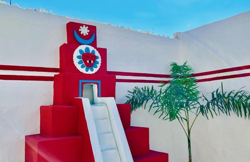 Barra de Navidad Casa | Casa Piramide: Fully Furnished 2-Bedroom House w/Private Swimming Pool and Waterfall, 5 Minute Walk from the Beach