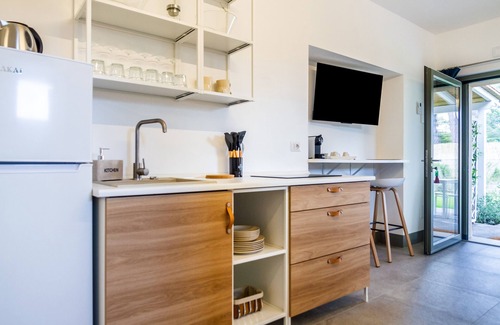 Saline Sadun Apartamento | 'Casale Lorenzo - Apartamento 1' con terraza privada, jardín compartido y aire acondicionado