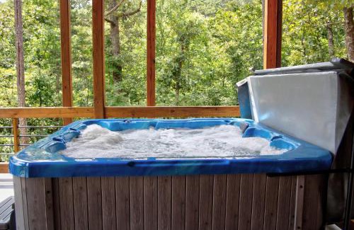 Mineral Bluff Casa | Cedar Ridge - Secluded Mineral Bluff Cabin - Hot Tub, Game Room, Outdoor Fireplace, Stunning Views