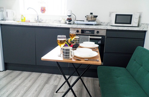Adamsdown Apartamento | Central twin bed apartment