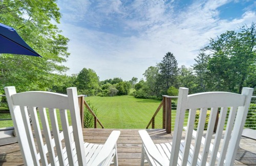 Brevard Casa | Centrally Located Brevard Home with Deck and Fire Pit!
