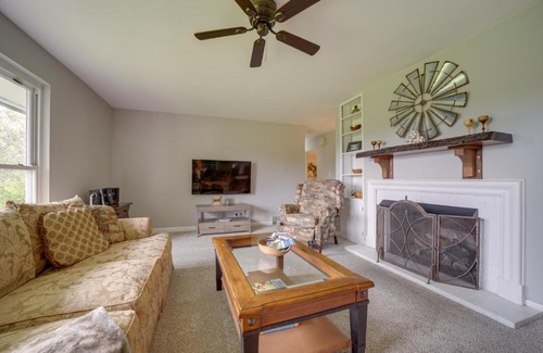 Brevard Casa | Centrally Located Brevard Home with Deck and Fire Pit!