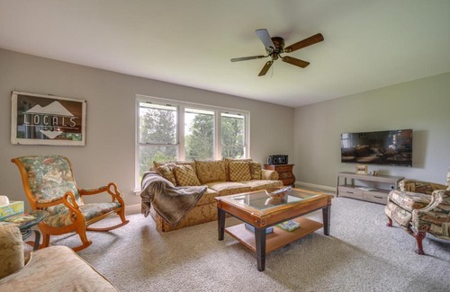 Brevard Casa | Centrally Located Brevard Home with Deck and Fire Pit!