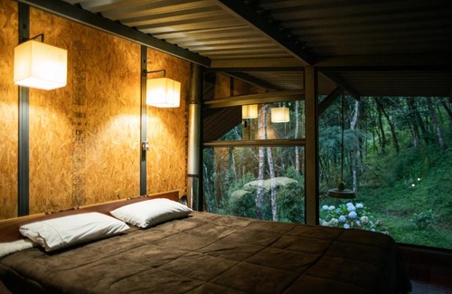 Itamonte Chalet De Esquí | Chalé de Vidro na Mantiqueira com cachoeiras