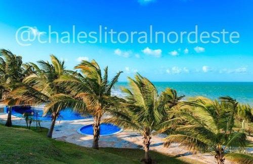Rio do Fogo Chalet De Esquí | Chalé frente mar e frente piscina Zumbi-RN