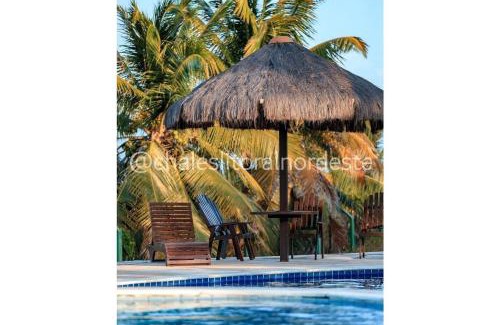 Rio do Fogo Chalet De Esquí | Chalé frente mar e frente piscina Zumbi-RN