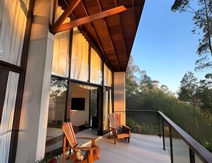 Campos do Jordao Chalet De Esquí | Chalé Neve da Montanha com pôr do sol
