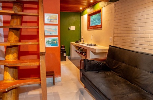 Cumuruxatiba Chalet De Esquí | Chalé pé na areia c WIFI -Praia do Peixe Grande/BA