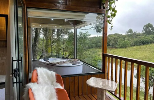Sao Jose dos Pinhais Chalet De Esquí | Chalés Cambará DA Serra, Romântico e Aconchegante, Vista Para as Montanha e Lago