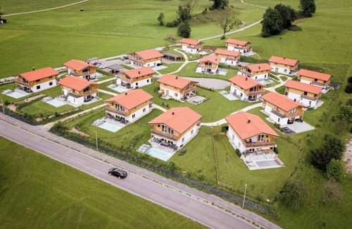Inzell Apartamento | Chalet 12 with balcony and mountain view