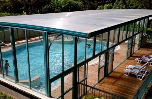 Monceaux-sur-Dordogne Chalet De Esquí | Chalet 4 étoiles - Piscine - ef0bif
