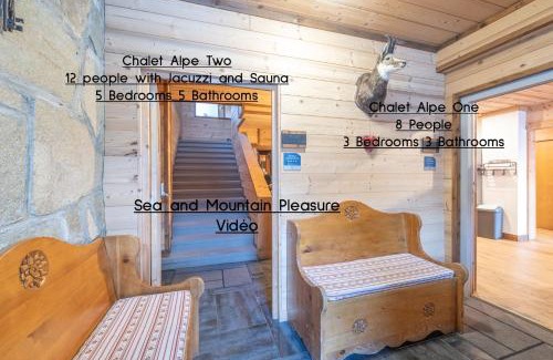 Viel-Alpe Apartamento | Chalet Alpe d'Huez 1850-Sea and Mountain Pleasure Avec 2 appartements- 1 Appartement 3 Chambres 8 Couchages - 3 Salles d'eau et 1 Appartement 5 Chambres 12 Couchages 5 Salles d'eau - Jacuzzi et Sauna -Pieds des Pistes et Centre