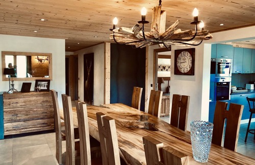 Demi-Quartier Chalet De Esquí | Al pie del Megeve, las pistas de esquí de la Princesse
