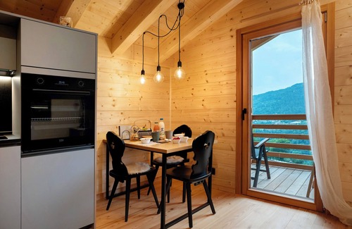 Frassilongo Chalet De Esquí | Chalet 'Bio Maso Nido Verde' con vistas a la montaña, balcón y Wi-Fi