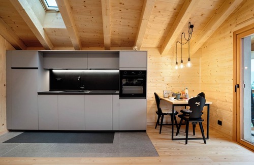 Frassilongo Chalet De Esquí | Chalet 'Bio Maso Nido Verde' con vistas a la montaña, balcón y Wi-Fi
