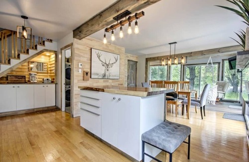 Saint-Jean-de-Matha Chalet De Esquí | Chalet Blanc /Waterfront ( kayak, paddle board ) spa activities