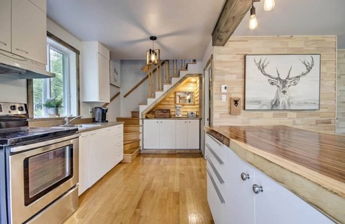 Saint-Jean-de-Matha Chalet De Esquí | Chalet Blanc /Waterfront ( kayak, paddle board ) spa activities