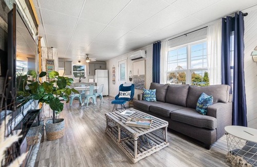 Cormierville Cabaña | Chalet bleu vue a la Baie de Cocagne