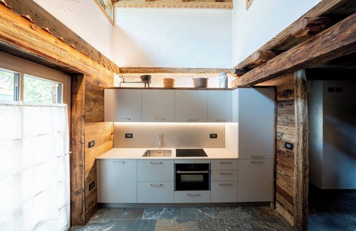 San Giovanni di Fassa Chalet De Esquí | Chalet "Catinaccio Rosengarten 56" con vistas a la montaña, jardín y Wi-Fi