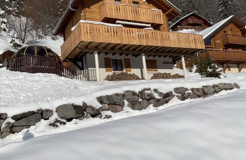 Station de Drouzin le Mont Chalet De Esquí | Casa de montaña (madera / piedra) - Col du Corbier - 74430 - LE BIOT