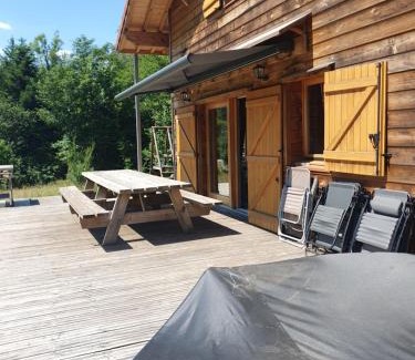 Saint-Maurice-sur-Moselle Chalet De Esquí | CHALET DES CHARBONNIERS AVEC ETANG - 5 chambres -