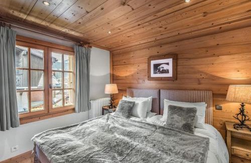 Megeve Chalet De Esquí | Chalet de Charme 4 Chambres, Balcons, Jardin, Proche Centre et Télécabine Megève - FR-1-453-12