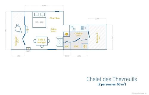 Moux-en-Morvan Chalet De Esquí | CHALET DES CHEVREUILS -les chalets de Montsermage