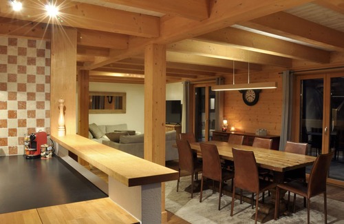 Ormont-Dessus Chalet De Esquí | Chalet Edelweiss Stunning Glacier View