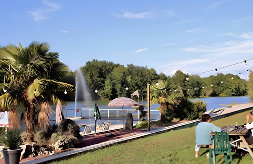 Bretagne-d'Armagnac Casa | Chalet 'Guzet 4 Personnes 25' con terraza privada, jardín privado y Wi-Fi