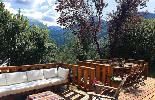 Servoz Chalet De Esquí | Chalet les Combes - impresionantes vistas del monte Blanc