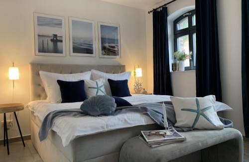 Middelhagen Apartamento | Chalet Möwenblick Rügen mit Meerblick, Sauna und Kamin