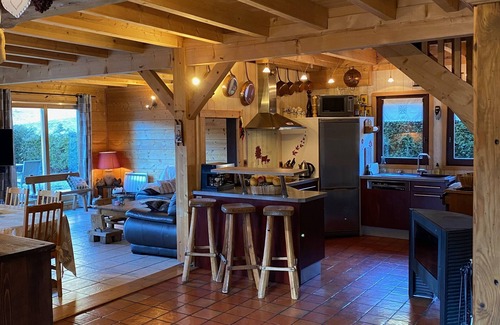 Demi-Quartier Chalet De Esquí | Casa de montaña (madera / piedra) - Megeve demi quartier